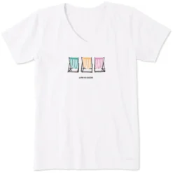 Women's Beach Chair StripeCrusher Vee