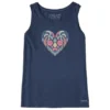Women's Beach Design Heart Crusher-LITE Tank