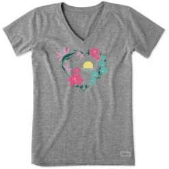 Women's Beach FlowersCrusher-LITE Vee