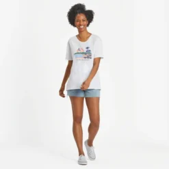 Women's Beach Landscape Sketch Relaxed FitSlub Tee 7 Women's Beach Landscape Sketch Relaxed FitSlub Tee -One Family Clothing Womens Beach Landscape Sketch Relaxed Fit Short Sleeve Slub Tee 80944 4 lg