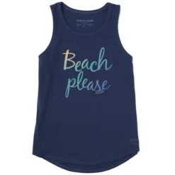 Women's Beach Please Sleeveless High-Low Crusher-LITE Tank