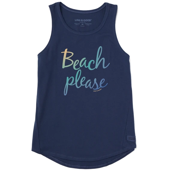 Women's Beach Please Sleeveless High-Low Crusher-LITE Tank 1 Women's Beach Please Sleeveless High-Low Crusher-LITE Tank