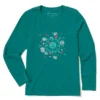 Women's Beauty In All Directions Long Sleeve Crusher-LITE Vee