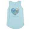 Women's Best Things Dragonfly Heart Sleeveless High-Low Crusher-LITE Tank