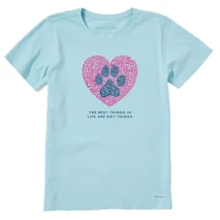 Women's Best Things Paw HeartCrusher Tee
