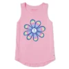 Women's Big Rainbow Daisy Sleeveless High-Low Crusher-LITE Tank