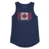 Women's Canada Floral Flag Sleeveless High-Low Crusher-LITE Tank