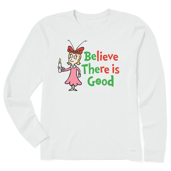 Women's Cindy-Lou Be The Good Long Sleeve Crusher Tee 1 Women's Cindy-Lou Be The Good Long Sleeve Crusher Tee