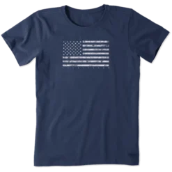 Women's Classic Flag USA Crusher Tee