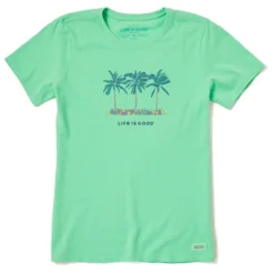 Women's Cool Palm FlowersCrusher Tee