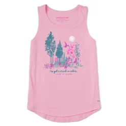 Women's Crush On Nature Hummingbird Sleeveless High-Low Crusher-LITE Tank