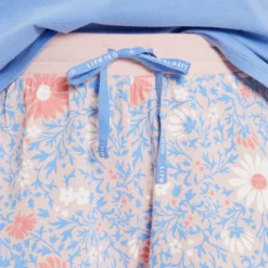 Women's Daisy Wildflower Pattern Snuggle Up Sleep Short -One Family Clothing Womens Daisy Wildflower Pattern Snuggle Up Sleep Short 82363 3 lg