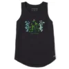 Women's Detailed Clovers And Wildflowers Sleeveless High-Low Crusher-LITE Tank