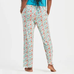 Women's Ditsy Floral Pattern Lightweight Sleep Pant -One Family Clothing Womens Ditsy Floral Pattern Lightweight Sleep Pant 77658 3 lg