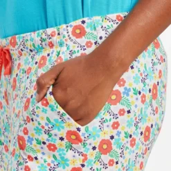 Women's Ditsy Floral Pattern Lightweight Sleep Pant -One Family Clothing Womens Ditsy Floral Pattern Lightweight Sleep Pant 77658 4 lg