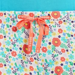 Women's Ditsy Floral Pattern Lightweight Sleep Pant -One Family Clothing Womens Ditsy Floral Pattern Lightweight Sleep Pant 77658 5 lg