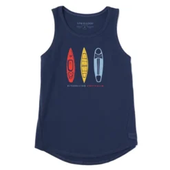 Women's Diversified Portfolio Paddling Sleeveless High-Low Crusher-LITE Tank