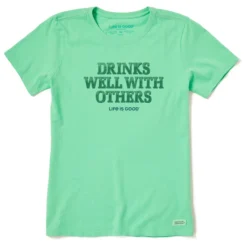 Women's Drinks Well With Others Pub ScriptCrusher Tee