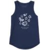 Women's Earth Laughs Daisies Sleeveless High-Low Crusher-LITE Tank
