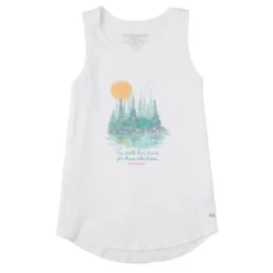 Women's Evergreen Music Sleeveless High-Low Crusher-LITE Tank