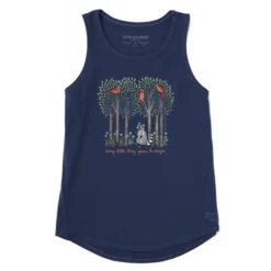 Women's Every Little Thing Racoon Sleeveless High-Low Crusher-LITE Tank