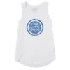 Women's Fine Daisy Coin Sleeveless High-Low Crusher-LITE Tank