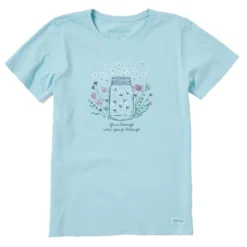 Women's Fireflies Flowers JarCrusher Tee