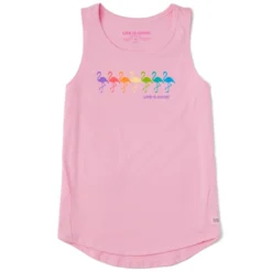 Women's Flamingo Spectrum Sleeveless High-Low Crusher-LITE Tank