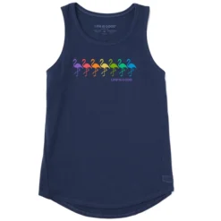 Women's Flamingo Spectrum Sleeveless High-Low Crusher-LITE Tank