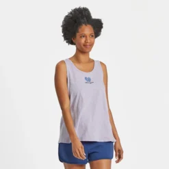 Women's Flip Flops Textured Slub Tank