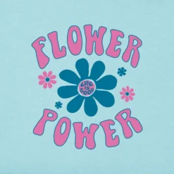 Women's Flower Power Sleeveless High-Low Crusher-LITE Tank -One Family Clothing Womens Flower Power Sleeveless HighLow CrusherLITE Tank 82768 2 lg