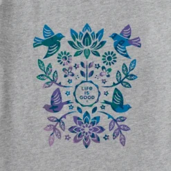 Women's Folk Art Garden Tie Dye Sleeveless High-Low Crusher-LITE Tank -One Family Clothing Womens Folk Art Garden Tie Dye Sleeveless HighLow CrusherLITE Tank 102017 2 lg