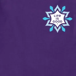 Women's Folk Art Snowflake Long Sleeve Crusher Tee -One Family Clothing Womens Folk Art Snowflake Long Sleeve Crusher Tee 92364 3 lg