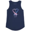Women's Giraffe Heart Sleeveless High-Low Crusher-LITE Tank