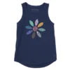 Women's Global Flower Sleeveless High-Low Crusher-LITE Tank