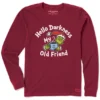 Women's Grinch Hello Darkness Long Sleeve Crusher Tee