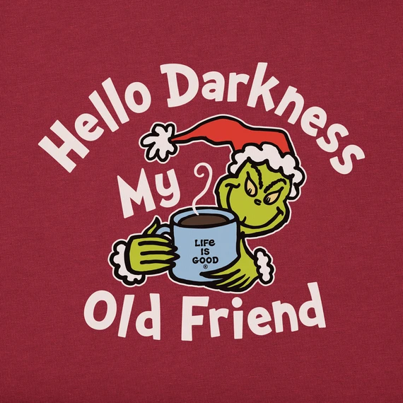 Women's Grinch Hello Darkness Long Sleeve Crusher Tee 2 Women's Grinch Hello Darkness Long Sleeve Crusher Tee - Image 2