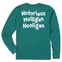 Women's Grinch Mulligan Hooligan Long Sleeve Crusher Tee -One Family Clothing Womens Grinch Mulligan Hooligan Long Sleeve Crusher Tee 83061 4 lg