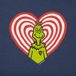 Women's Grinch Turn Up The Love Long Sleeve Crusher Tee -One Family Clothing Womens Grinch Turn Up The Love Long Sleeve Crusher Tee 87507 2 lg