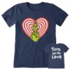 Women's Grinch Turn Up The LoveCrusher Tee
