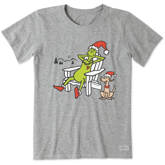 Women's Grinch And Max AdirondackCrusher Tee 3 Women's Grinch And Max AdirondackCrusher Tee - Image 3