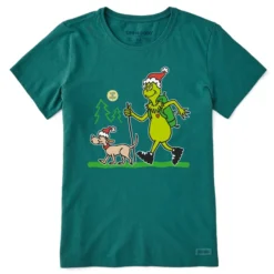 Women's Grinch And Max Wild SideCrusher Tee 7 Women's Grinch And Max Wild SideCrusher Tee -One Family Clothing Womens Grinch and Max Wild Side Short Sleeve Crusher Tee 83078 3 lg