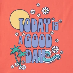 Women's Groovy Good Day Sleeveless High-Low Crusher-LITE Tank -One Family Clothing Womens Groovy Good Day Sleeveless HighLow CrusherLITE Tank 118013 2 lg