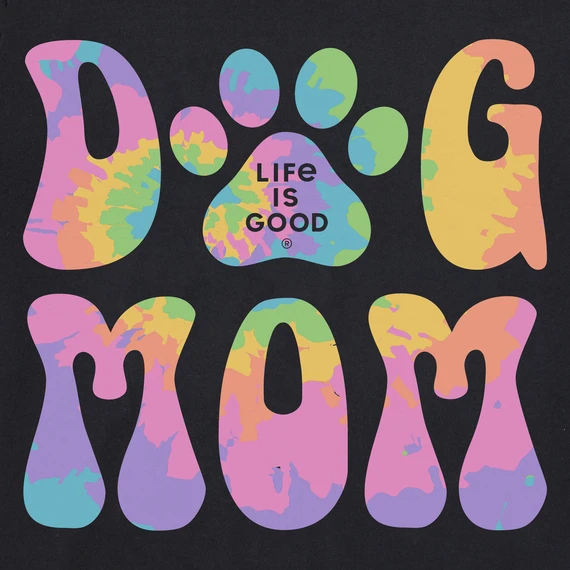 Women's Groovy Tie Dye Dog Mom Sleeveless High-Low Crusher-LITE Tank 2 Women's Groovy Tie Dye Dog Mom Sleeveless High-Low Crusher-LITE Tank - Image 2