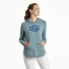 Women's Happy Camper Badge Crusher-FLEX Hoodie Tunic
