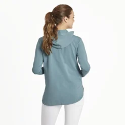 Women's Happy Camper Badge Crusher-FLEX Hoodie Tunic -One Family Clothing Womens Happy Camper Badge CrusherFLEX Hoodie Tunic 89636 3 lg