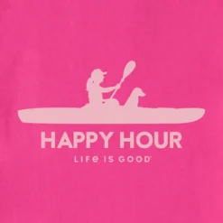 Women's Happy Hour Kayak SilhouetteCrusher-LITE Vee 3 Women's Happy Hour Kayak SilhouetteCrusher-LITE Vee -One Family Clothing Womens Happy Hour Kayak Silhouette Short Sleeve CrusherLITE Vee 89404 2 lg
