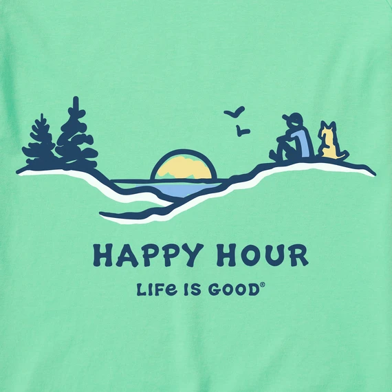 Women's Happy Hour Pine SunsetCrusher Tee 2 Women's Happy Hour Pine SunsetCrusher Tee - Image 2