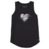 Women's Heart Clouds Sleeveless High-Low Crusher-LITE Tank