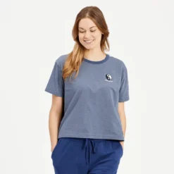Women's Heart Ying YangCrusher-LITE Striped Boxy Tee